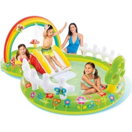 Игровой центр INTEX МОЦ СКЛАД 57154 290х180х104см с разбрызгивателем, горкой и игрушками, 450л, до 54кг, от 2 лет Игровой центр INTEX МОЦ СКЛАД 57154 290х180х104см с разбрызгивателем, горкой и игрушками, 450л, до 54кг, от 2 лет