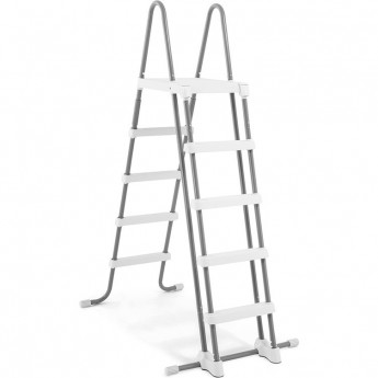 Лестница для бассейнов INTEX 28076 до 122 см, 3 ступеньки, с площадкой, с защитой