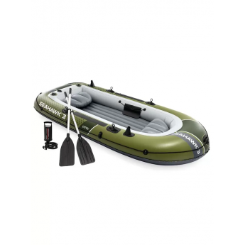 Надувная лодка INTEX 66333 "SEAHAWK 3" 295х137х43см, вёсла 137см, насос 68614, до 360кг